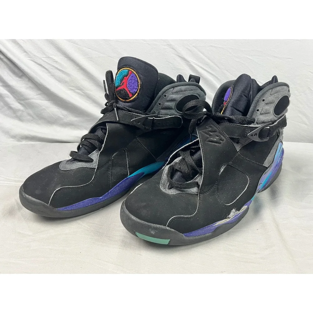 Air Jordan 8 Retro Aqua 2015 Mens Size 14 Black Bright Concord 305381-025 Retro